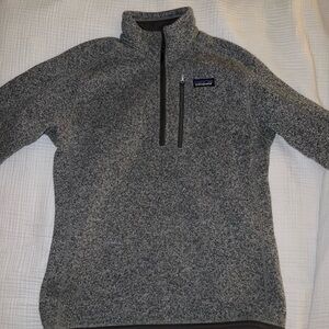 Patagonia Men's Zip Up Sweater in Gray